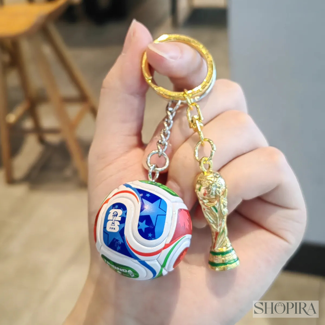 llavero Balón + copa trofeo | Edición coleccionista futbol